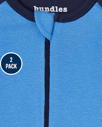 Baby And Toddler Boys Space Snug Fit Cotton One Piece Pajamas 2-Pack