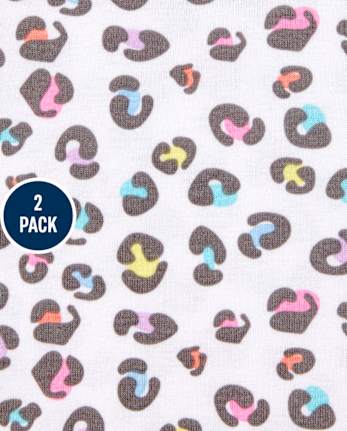 Lot de 2 pyjamas en coton ajustés zèbre pour bébés et petites filles