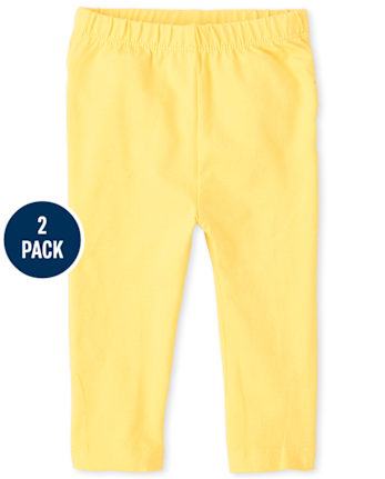 Baby Girls Ruffle Leggings 2-Pack
