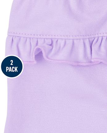 Baby Girls Floral Pants 2-Pack
