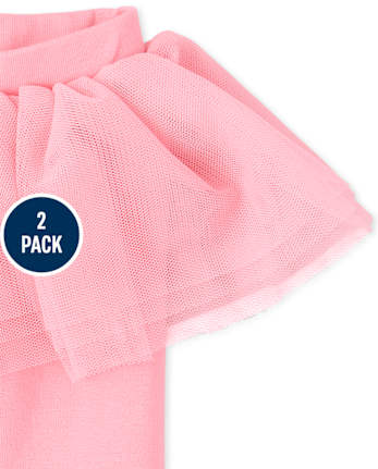 Pack de 2 pantalones con tutú para bebé niña