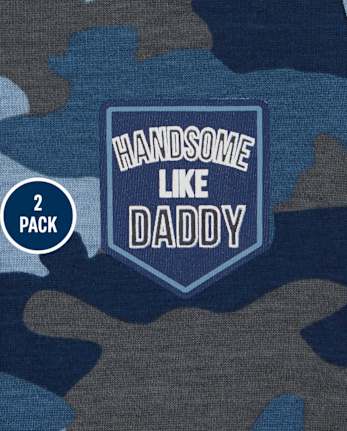 Baby Boys Camo Romper 2-Pack