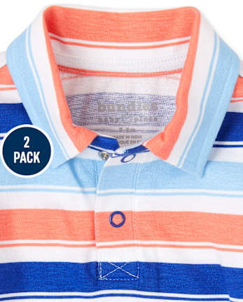 Baby Boys Striped Romper 2-Pack