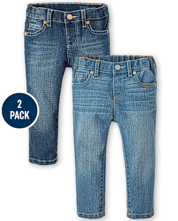 Baby And Toddler Girls Skinny Jeans 2-Pack