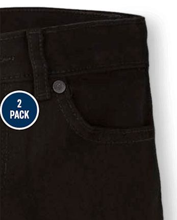 Lot de 2 jeans basiques super skinny pour fille