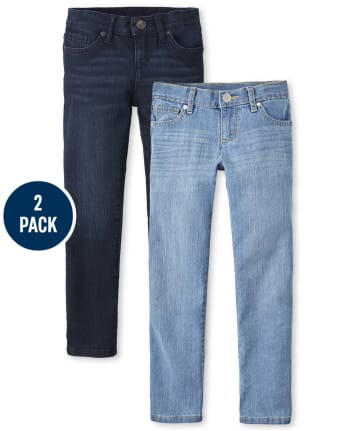 Girls Skinny Jeans 2-Pack