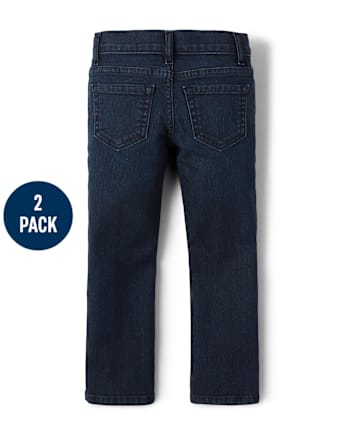 Lot de 2 jeans bootcut basiques pour fille