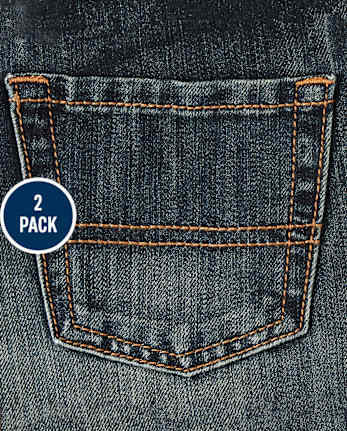 Lot de 2 jeans bootcut basiques pour garçon