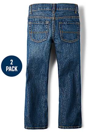 Lot de 2 jeans bootcut basiques pour garçon