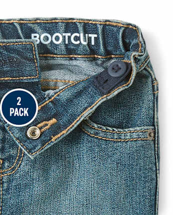 bébé et tout-petit, garçon Jeans à jambe semi-évasée 2-Pack