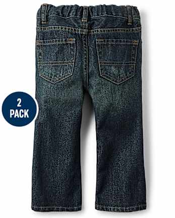 bébé et tout-petit, garçon Jeans à jambe semi-évasée 2-Pack