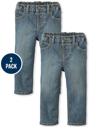 Baby And Toddler Boys Basic Bootcut Jeans 2-Pack