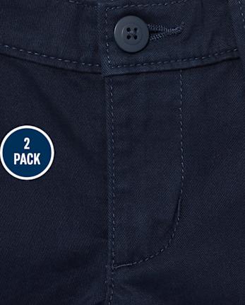 Lot de 2 pantalons chino skinny extensibles pour filles - Taille Plus