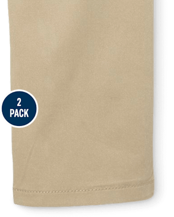 Lot de 2 pantalons chino bootcut uniformes pour filles