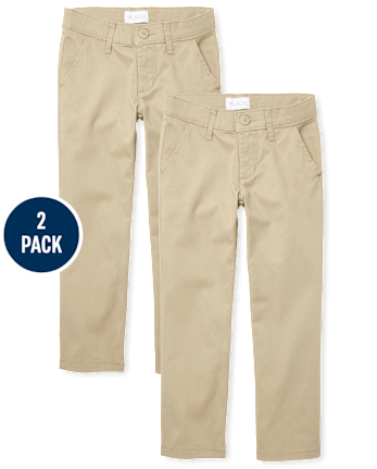 Girls stretch shop khaki pants