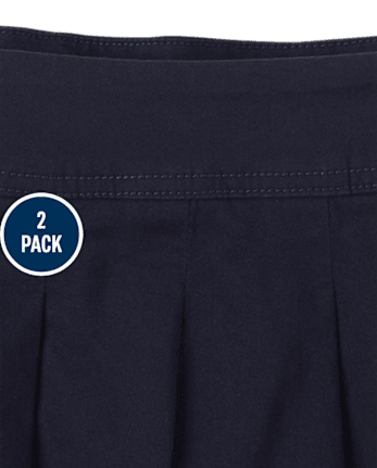 Falda pantalón niña Uniform Stretch Plisada 2-Pack - Estrecho