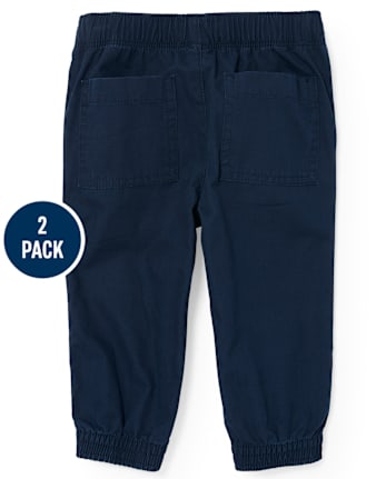 Lot de 2 pantalons de jogging uniformes pour bébés et tout-petits garçons