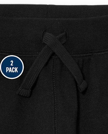Boys Fleece Jogger Pants 2-Pack