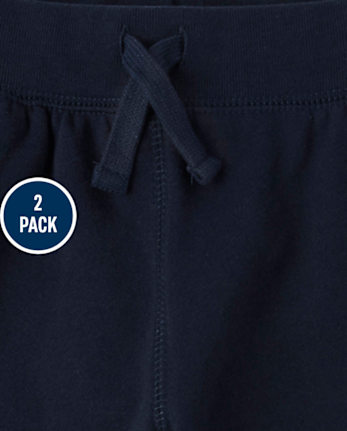 Boys Fleece Jogger Pants 2-Pack