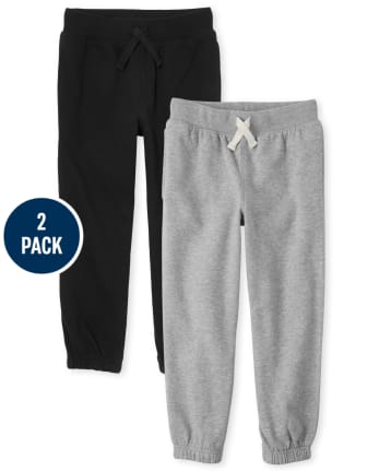 Lot de 2 pantalons de jogging en polaire pour garçon