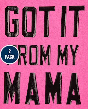 Girls Unicorn Mama Graphic Tee 2-Pack