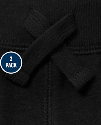 Ensemble de 2 pantalons de jogging en molleton actif pour bébés et tout-petits garçons