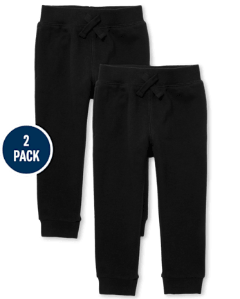 Baby And Toddler Fleece Jogger Pants 2-Pack