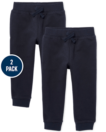 Baby And Toddler Fleece Jogger Pants 2-Pack