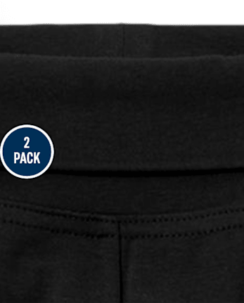 Lot de 2 pantalons à taille repliable pour fille