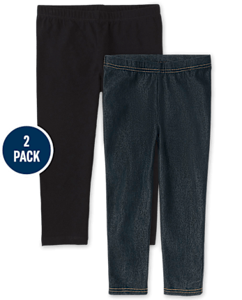 Lot de 2 leggings capri pour filles