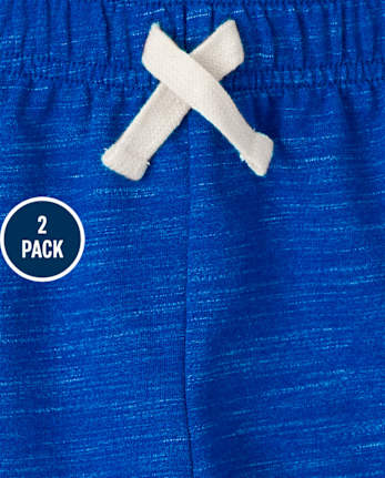 Baby And Toddler Boys Dino Shorts 2-Pack