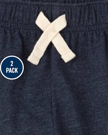 Toddler Boys Striped Shorts 2-Pack