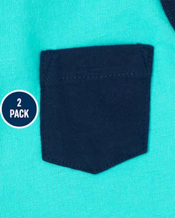 Lot de 2 débardeurs à poche pour tout-petit garçon
