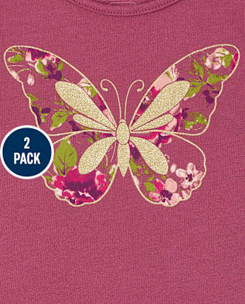 Toddler Girls Graphic Tank Top 2-Pack