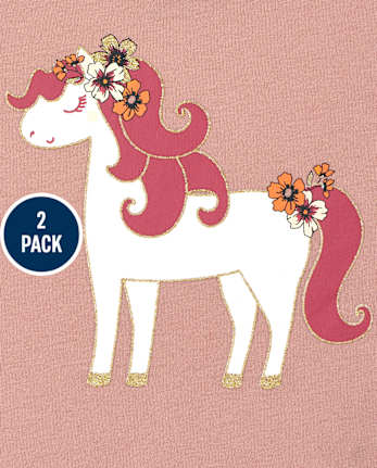 Toddler Girls Graphic Tank Top 2-Pack