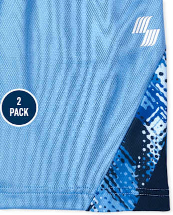 Lot de 2 shorts de basket-ball imprimés pour garçons