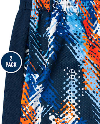 Lot de 2 shorts de basket-ball imprimés pour garçons