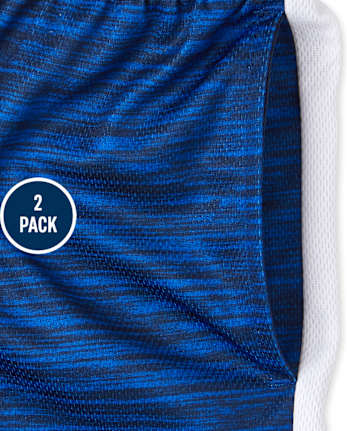 Boys Print Performance Basketball Shorts 2-Pack