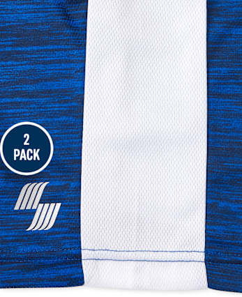 Boys Print Performance Basketball Shorts 2-Pack