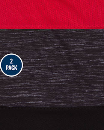 Pack de 2 camisetas sin mangas ajustadas Performance para niños