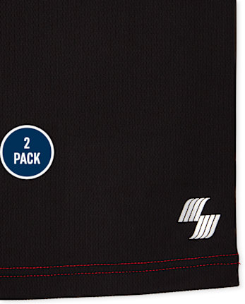 Pack de 2 camisetas sin mangas ajustadas Performance para niños