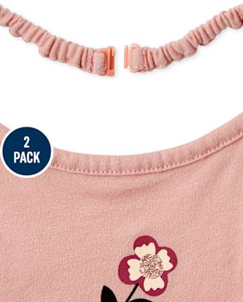 Toddler Girls Animal Halter Top 2-Pack