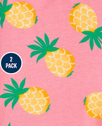 Toddler Girls Tropical Bike Shorts 2-Pack