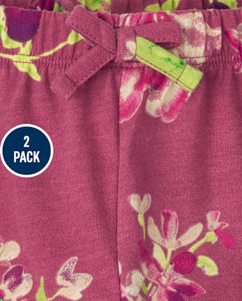 Toddler Girls Print Shorts 2-Pack
