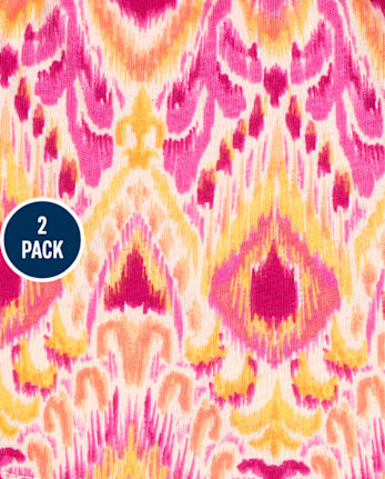 Toddler Girls Print Shorts 2-Pack