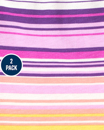 Toddler Girls Print Shorts 2-Pack