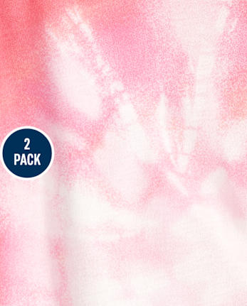 Lot de 2 hauts tie-dye noués sur le devant pour fille