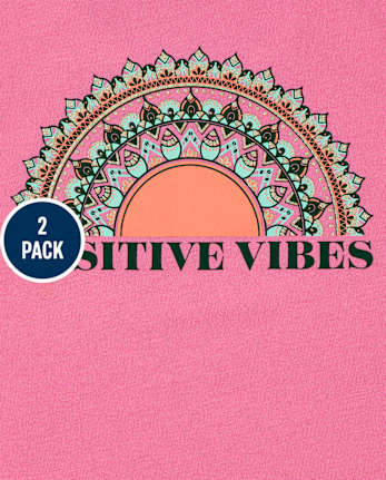 Lot de 2 débardeurs dos croisé pour fille