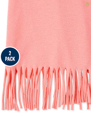 Girls Butterfly Sun Fringe Tank Top 2-Pack