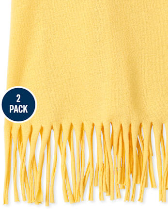 Girls Butterfly Sun Fringe Tank Top 2-Pack